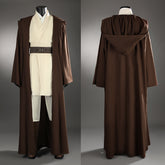 Obi-Wan Kenobi Cosplay Costume Attack of The Clones White Suit Halloween Outfit